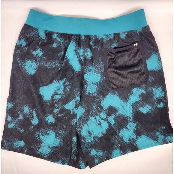 Under Armour Project Rock Woven Camo Printed Shorts 1377438-722 - Picture 4 of 7